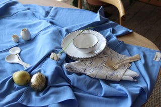 VANILLA & BLUE NAPKINS